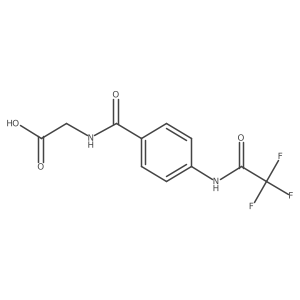 2-{[4-(Trifluoroacetamido)phenyl]formamido}acetic acid Structure