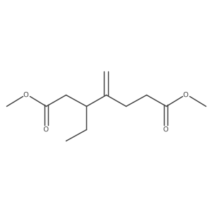 Dimethyl 3-ethyl-4-methylideneheptanedioate结构式
