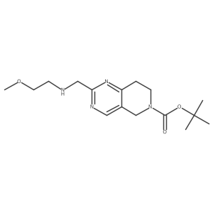 1,1-Dimethylethyl 7,8-dihydro-2-[[(2-methoxyethyl)amino]methyl]pyrido[4,3-d]pyrimidine-6(5H)-carboxylate结构式