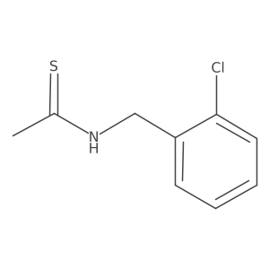 N-[(2-Chlorophenyl)methyl]ethanethioamide结构式