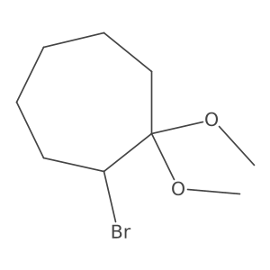 2-Bromo-1,1-dimethoxycycloheptane Structure