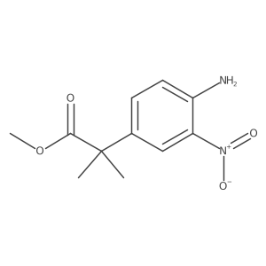 Methyl 2-(4-amino-3-nitrophenyl)-2-methylpropanoate Structure