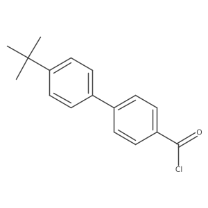4'-(tert-Butyl)-[1,1'-biphenyl]-4-carbonyl chloride Structure