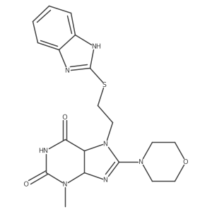 7-[2-(1H-benzimidazol-2-ylsulfanyl)ethyl]-3-methyl-8-morpholin-4-yl-4,5-dihydropurine-2,6-dione Structure