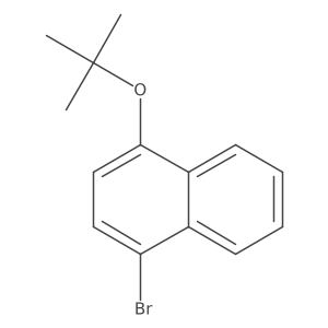 1-Bromo-4-(tert-butoxy)naphthalene结构式