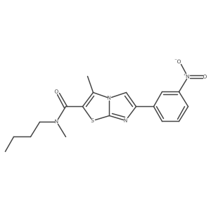 N-butyl-N,3-dimethyl-6-(3-nitrophenyl)imidazo[2,1-b][1,3]thiazole-2-carboxamide Structure