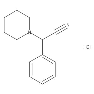 2-Phenyl-2-(1-piperidyl)acetonitrile hydrochloride结构式