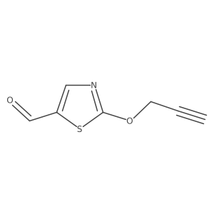 2-(2-Propynyloxy)-1,3-thiazole-5-carbaldehyde结构式