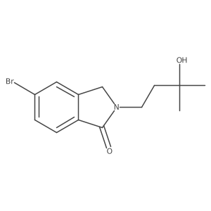 5-Bromo-2-(3-hydroxy-3-methylbutyl)isoindolin-1-one Structure