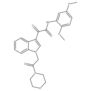 N-(2,5-dimethoxyphenyl)-2-(1-(2-morpholino-2-oxoethyl)-1H-indol-3-yl)-2-oxoacetamide Structure