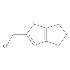 2-(chloromethyl)-5,6-dihydro-4H-cyclopenta[b]thiophene结构式