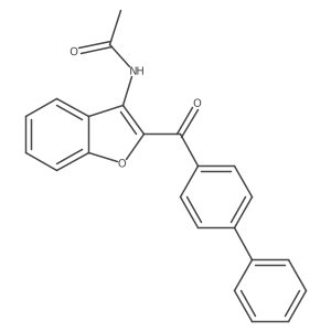 N-(2-([1,1'-Biphenyl]-4-carbonyl)benzofuran-3-yl)acetamide结构式