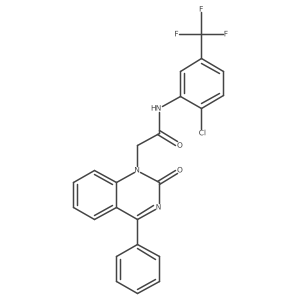 N-(2-chloro-5-(trifluoromethyl)phenyl)-2-(2-oxo-4-phenylquinazolin-1(2H)-yl)acetamide Structure