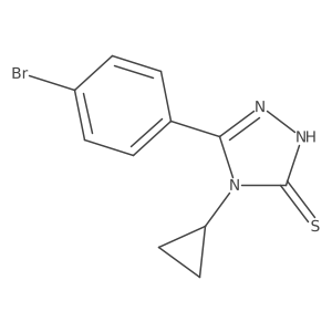 5-(4-bromophenyl)-4-cyclopropyl-4H-1,2,4-triazole-3-thiol Structure