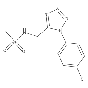 N-((1-(4-chlorophenyl)-1H-tetrazol-5-yl)methyl)methanesulfonamide Structure