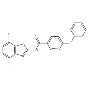 N-(7-chloro-4-methylbenzo[d]thiazol-2-yl)-4-phenoxybenzamide Structure