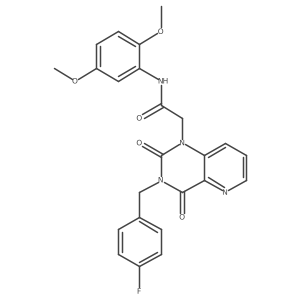 N-(2,5-dimethoxyphenyl)-2-{3-[(4-fluorophenyl)methyl]-2,4-dioxo-1H,2H,3H,4H-pyrido[3,2-d]pyrimidin-1-yl}acetamide结构式