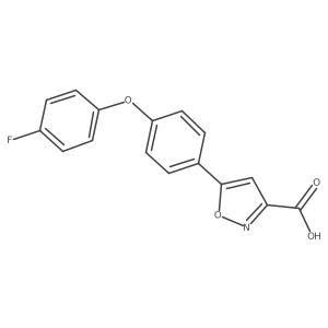 5-(4-(4-Fluorophenoxy)phenyl)isoxazole-3-carboxylic acid Structure