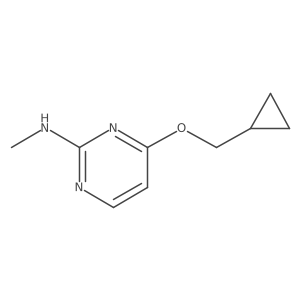 4-(cyclopropylmethoxy)-N-methylpyrimidin-2-amine结构式