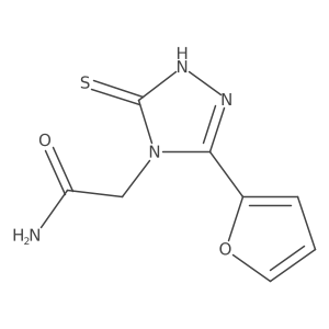 2-[3-(furan-2-yl)-5-sulfanyl-4H-1,2,4-triazol-4-yl]acetamide Structure