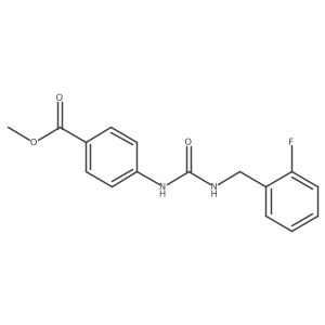 Methyl 4-{[(2-fluorobenzyl)carbamoyl]amino}benzoate Structure