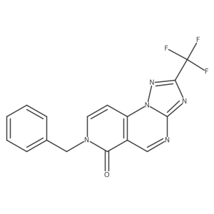 7-benzyl-2-(trifluoromethyl)pyrido[3,4-e][1,2,4]triazolo[1,5-a]pyrimidin-6(7H)-one Structure