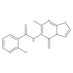 2-chloro-N-(7-methyl-5-oxo-5H-thiazolo[3,2-a]pyrimidin-6-yl)nicotinamide Structure