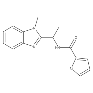 2-furyl-N-[(1-methylbenzimidazol-2-yl)ethyl]carboxamide结构式
