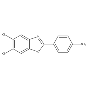 4-(5,6-Dichloro-1,3-benzoxazol-2-yl)aniline结构式