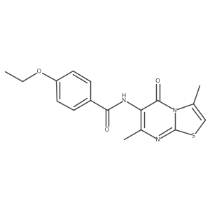 N-(3,7-dimethyl-5-oxo-5H-thiazolo[3,2-a]pyrimidin-6-yl)-4-ethoxybenzamide Structure