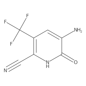 5-Amino-1,6-dihydro-6-oxo-3-(trifluoromethyl)-2-pyridinecarbonitrile结构式