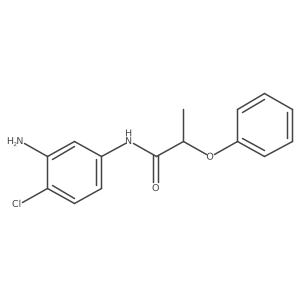 N-(3-Amino-4-chlorophenyl)-2-phenoxypropanamide结构式