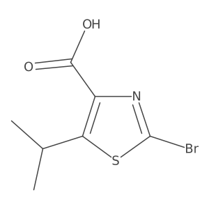 2-Bromo-5-(propan-2-yl)-1,3-thiazole-4-carboxylic acid Structure