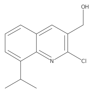 (2-Chloro-8-isopropylquinolin-3-yl)methanol Structure