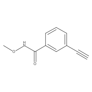 3-Ethynyl-N-methoxy-benzamide结构式