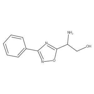 2-Amino-2-(3-phenyl-1,2,4-oxadiazol-5-yl)ethan-1-ol Structure