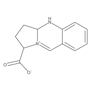 1-Carboxy-2,3,3a,4-tetrahydro-1H-pyrrolo[2,1-b]quinazolin-10-ium hydroxide inner salt结构式