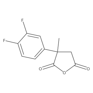 3-(3,4-Difluorophenyl)dihydro-3-methyl-2,5-furandione结构式