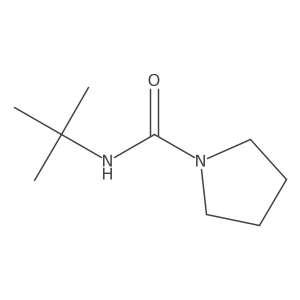 N-tert-Butylpyrrolidine-1-carboxamide结构式