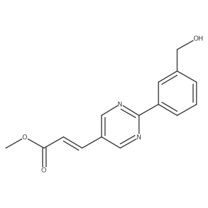 methyl (E)-3-[2-(3-hydroxymethylphenyl)pyrimidin-5-yl]acrylate结构式