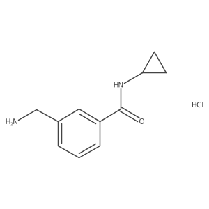 3-(aminomethyl)-N-cyclopropylbenzamide hydrochloride Structure