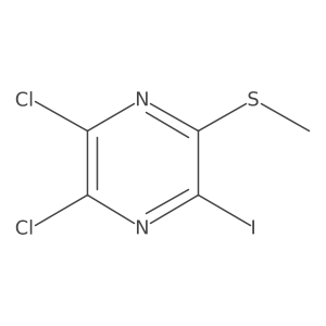 2,3-Dichloro-5-iodo-6-methylsulfanylpyrazine Structure