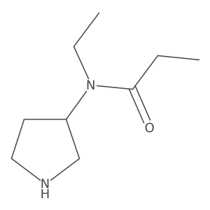N-ethyl-N-(pyrrolidin-3-yl)propanamide Structure