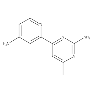 2,4'-Diamino-6-methyl-4-(2'-pyridyl)pyrimidine Structure