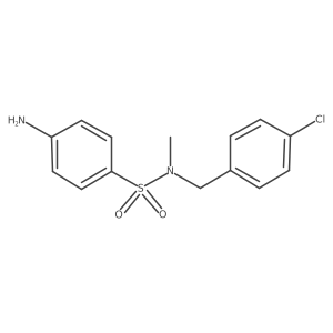 4-amino-N-[(4-chlorophenyl)methyl]-N-methylbenzenesulfonamide结构式