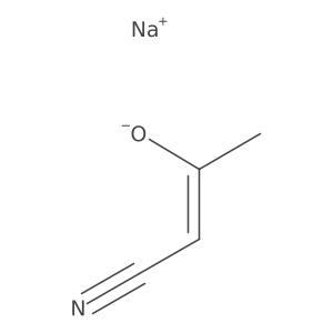 Sodium 1-cyanoprop-1-en-2-olate Structure