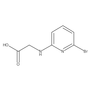 2-[(6-Bromopyridin-2-yl)amino]acetic acid结构式