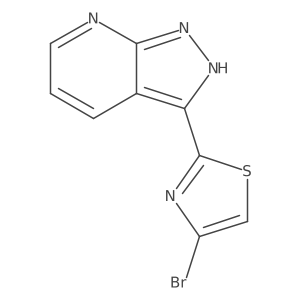 4-bromo-2-(1H-pyrazolo[3,4-b]pyridin-3-yl)thiazole Structure
