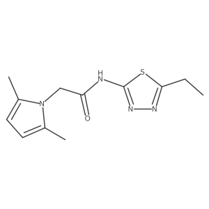 N-(5-Ethyl-1,3,4-thiadiazol-2-yl)-2,5-dimethyl-1H-pyrrole-1-acetamide Structure