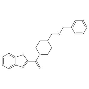 Benzo[d]thiazol-2-yl(4-((benzyloxy)methyl)piperidin-1-yl)methanone Structure